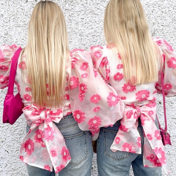 labelrail x Olivia & Alice wrap blouse. volume sleeves 🌸 | US size 14 - Picture 9 of 11